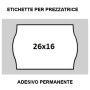 Etichette 26x16 BIANCO adesivo Permanente per prezzatrice