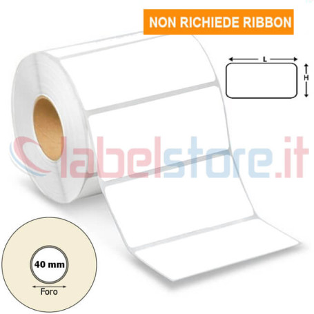 100x50 mm Etichetta TERMICA diretta bianco adesive in rotolo stampabile 1000 pz