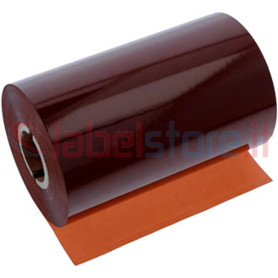 Ribbon MARRONE mm 110x300 Mt Cera Resina per stampanti trasferimento termico ink out