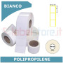 20x25 mm Etichette polipropilene PPL BIANCO in rotolo stampabili a trasferimento termico