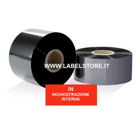 Ribbon 60x300 mt CERA nero standard ink IN per stampa a trasferimento termico