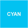 Ribbon colorato CYAN 60x300 mt CERA RESINA per stampante trasferimento termico