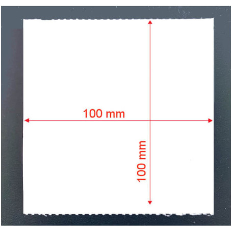 100x100 mm Etichette cartoncino VELLUM pretagliato in bobina per cartellini e segnacolli
