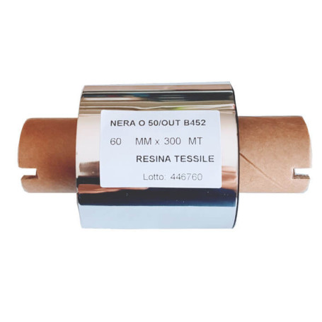 Ribbon RESINA TESSILE mm 60x300 mt TESSILE per stampante Toshiba B-SA4T