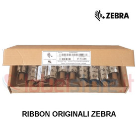 Ribbon Zebra mm 64x74 mt CERA RESINA 3200 per trasferimento termico 12 pz