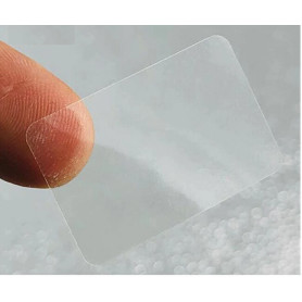 Etichette adesive mm 38x38 Polipropilene TRASPARENTE stampabili a trasferimento termico