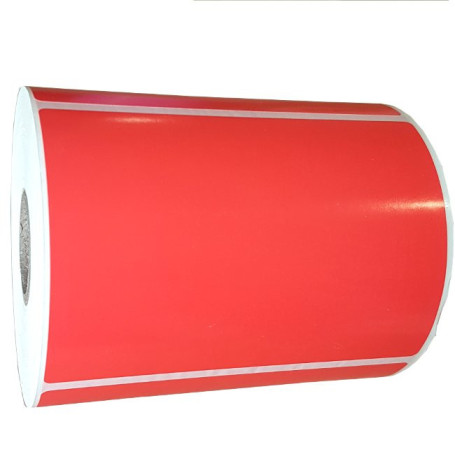 100x73 mm Etichette adesive COLORATO polipropilene lucido in rotolo stampabili con ribbon