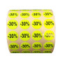 Etichette tonde diametro 15mm fluorescente giallo con stampa -30% 500 pz