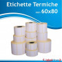 60x80 Etichette TERMICHE adesive bianco stampabili termico diretto