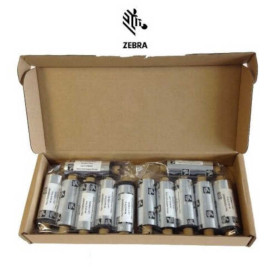 Ribbon ZEBRA 2300 mm 64x74 mt CERA per stampa trasferimento termico - 12 pz 02300GS06407