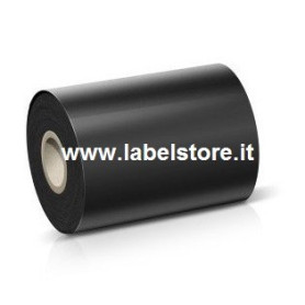 Ribbon nero 110x450 mt CERA PREMIUM ink out per stampante termica di etichette