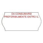 Etichette per prezzatrice 26x12 BIANCO adesivo permanente stampa 1 colore