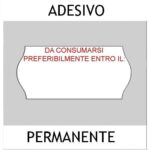 Etichette per prezzatrice 26x12 BIANCO adesivo permanente stampa 1 colore