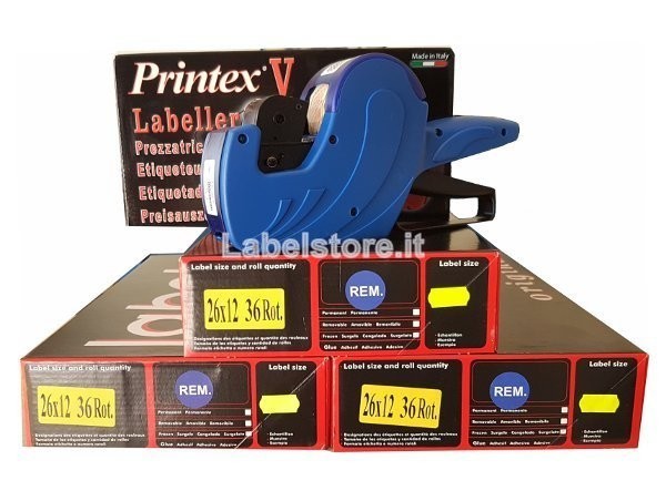 Offerta etichette per prezzatrice 26x12mm con prezzatrice in omaggio