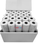 Rotoli 57x30 mt in carta termica omologata per scontrini fiscali 100 pz