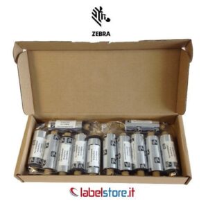 Ribbon Zebra mm 110x74 mt CERA 2300 per trasferimento termico 12 pz