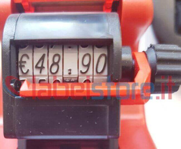 Prezzatrice Printex V6 per etichette 26x12 con 1 linea di stampa a 6 cifre