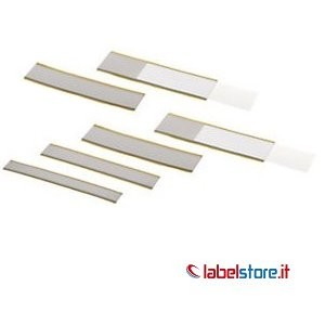 Profilo portaprezzo da 39 mm in PVC con biadesivo a retro