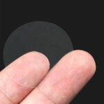 Etichette mm 38x38 TONDO a bollino Polipropilene TRASPARENTE adesive in bobina