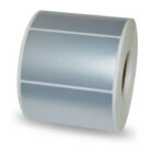 50x25 mm Etichette POLIESTERE ARGENTO stampabili in rotolo da 1500 pz