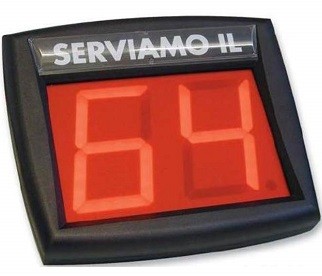 Visore a 2 cifre per sistema eliminacode MY TURN VD1 220Volt