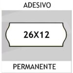 Etichette per prezzatrice 26x12 BIANCO con adesivo Permanente
