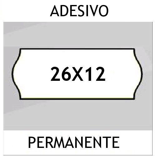 Etichette per prezzatrice 26x12 BIANCO con adesivo Permanente