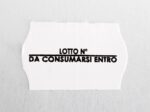 Etichette per prezzatrici 26x16 BIANCO sagomata adesivo permanente stampata 1 colore