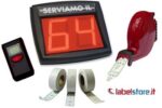 KIT ELIMINACODE completo di visore, radiocomando, distributore ticket, scontrini numerati