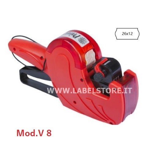 Prezzatrice Printex V8 per etichette 26x12 con 1 linea di stampa a 8 cifre