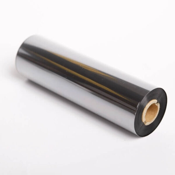 RIBBON 110x74 mt CERA nero qualità premium per stampa a trasferimento termico