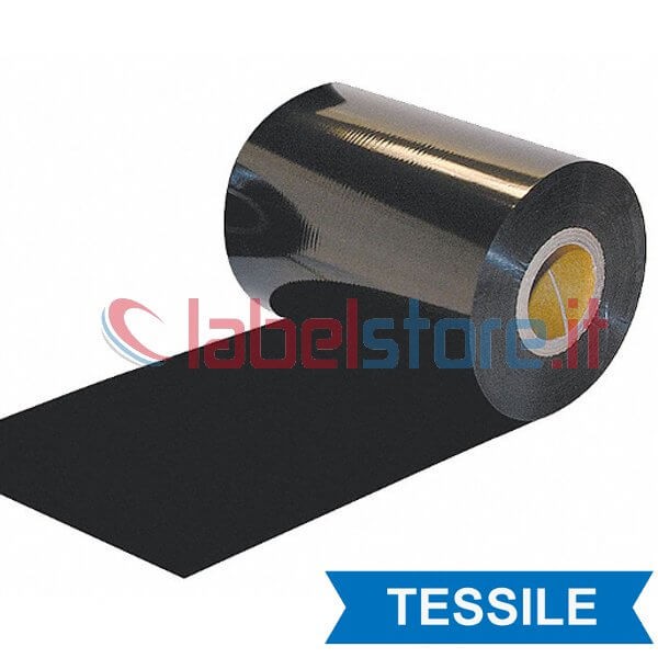 Ribbon resina tessile 80x200 mt ad alta qualità di stampa per trasferimento termico