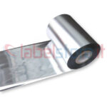 Ribbon Argento 80x200 Mt Resina per stampanti a trasferimento termico, ink out