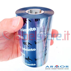 Ribbon BLU mm 110x300 Mt Cera Resina APR558B Inkanto ink OUT