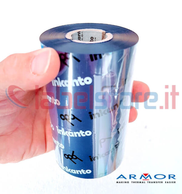 Ribbon BLU mm 110x300 Mt Cera Resina APR558B Inkanto ink OUT