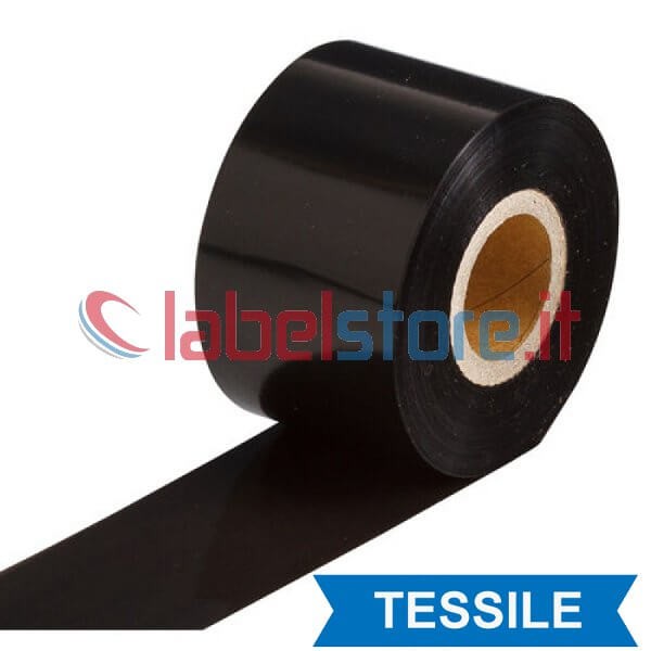 RIBBON mm 40x200 Mt RESINA TESSILE alta qualità di stampa per trasferimento termico