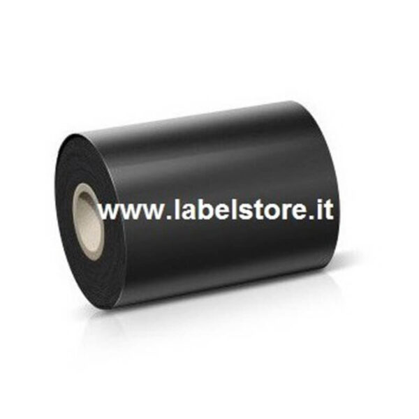 RIBBON mm 80x300 Mt CERA nero alta qualità per stampa a trasferimento termico ink OUT