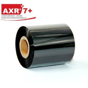 Ribbon 80x300 Mt RESINA AXR7+ INKANTO nero per stampa a trasferimento termico