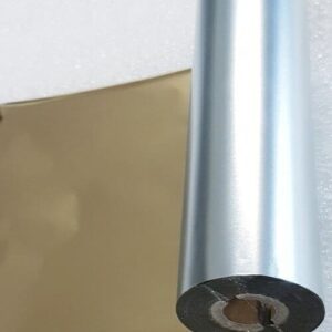 Ribbon ORO mm 110x74 Mt Cera Resina lucido per stampa a trasferimento termico di qualità