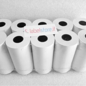 Rotoli mm 76x20 mt carta termica per stampanti portatili Zebra 10 pz