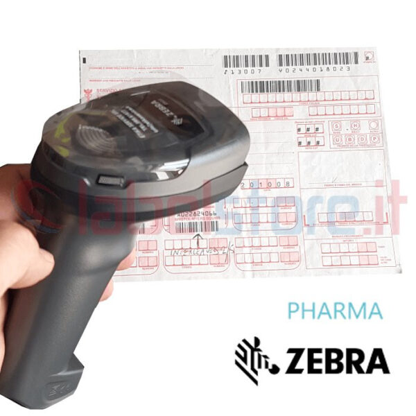 Zebra DS2278 Lettore barcode per farmacia e parafarmacia1D-2D, Usb - DS2278-SR7U2100PRW