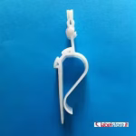 Supporto a pinza in PVC per segnaprezzi adatto per vassoi e cassette
