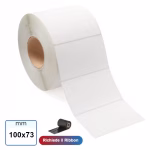 Etichetta 100x73 mm VELLUM adesiva in rotolo da 800 pz stampabili a trasferimento termico