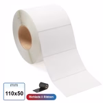 Etichette adesive carta VELLUM 110x50 mm in rotolo da 1000 pz e sconto quantità