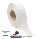 Etichette 29x15 mm termica protetta con adesivo Removibile in rotolo stampabile termico diretto