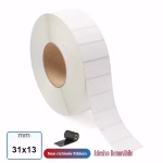 Etichetta 31x13 mm VELLUM stampabile in rotolo con adesivo Removibile