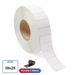 38x25 mm Etichette VELLUM adesive in rotolo stampabile a trasferimento termico 1000 pz