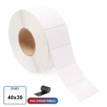 Etichetta mm 40x30 TERMICA diretta adesiva neutra in rotolo stampabile 2000 pz