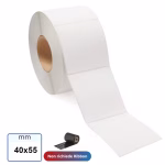 Etichetta TERMICA 40x55 mm adesiva bianca stampabili in rotolo da 1000 pz