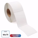 Etichetta 60x75 mm TERMICA TOP adesiva bianca per bilance elettroniche